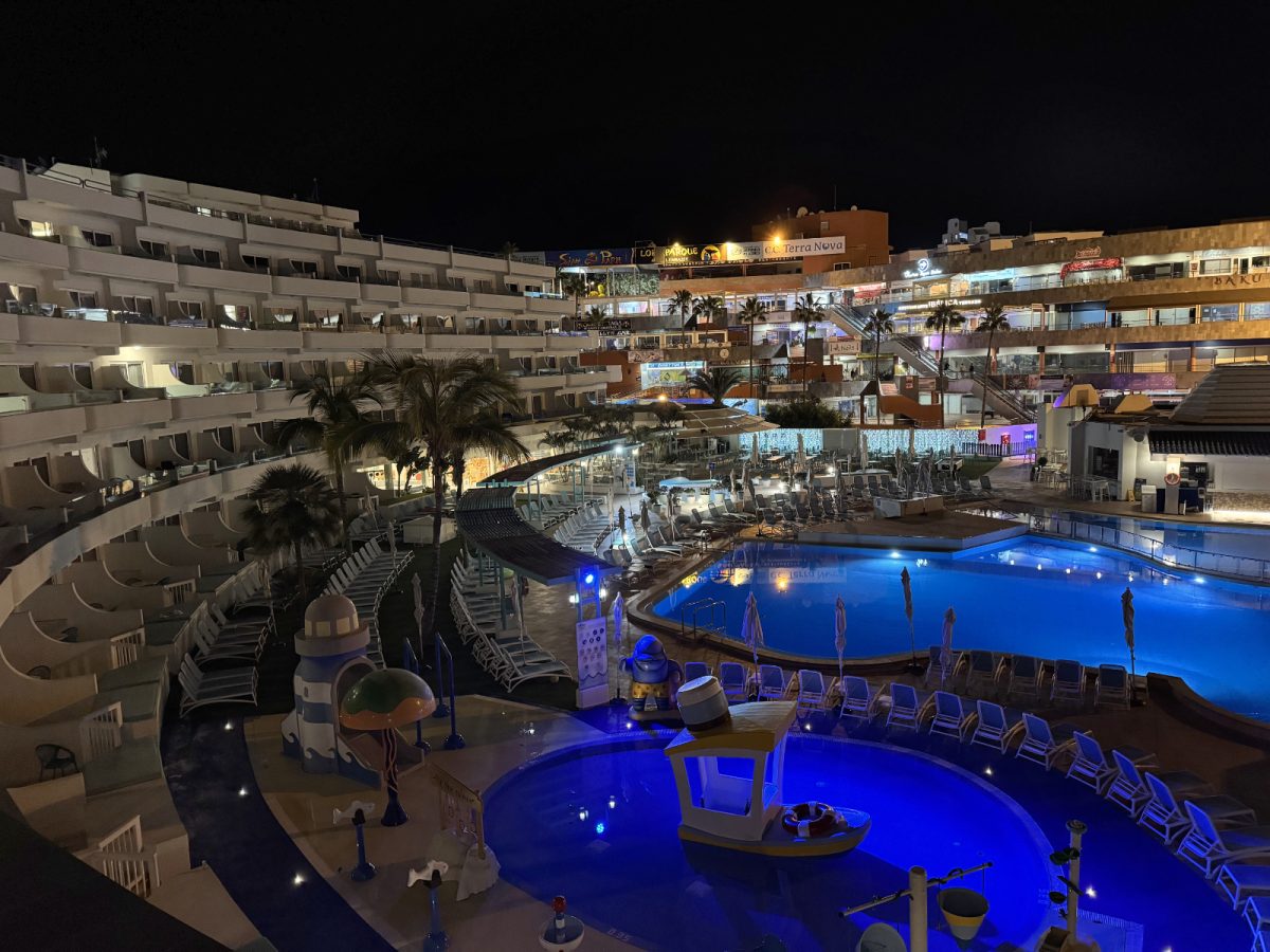 Pogled iz hotelske sobe.